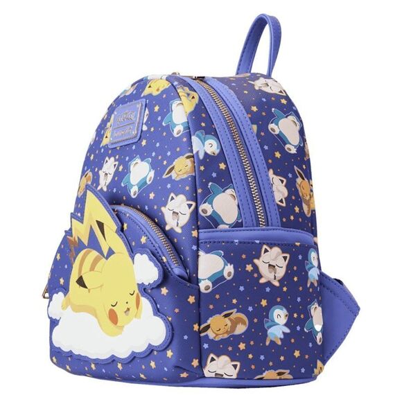 Loungefly Pokémon Sleeping Pikachu and Friends Mini Backpack - Picture 2 of 4
